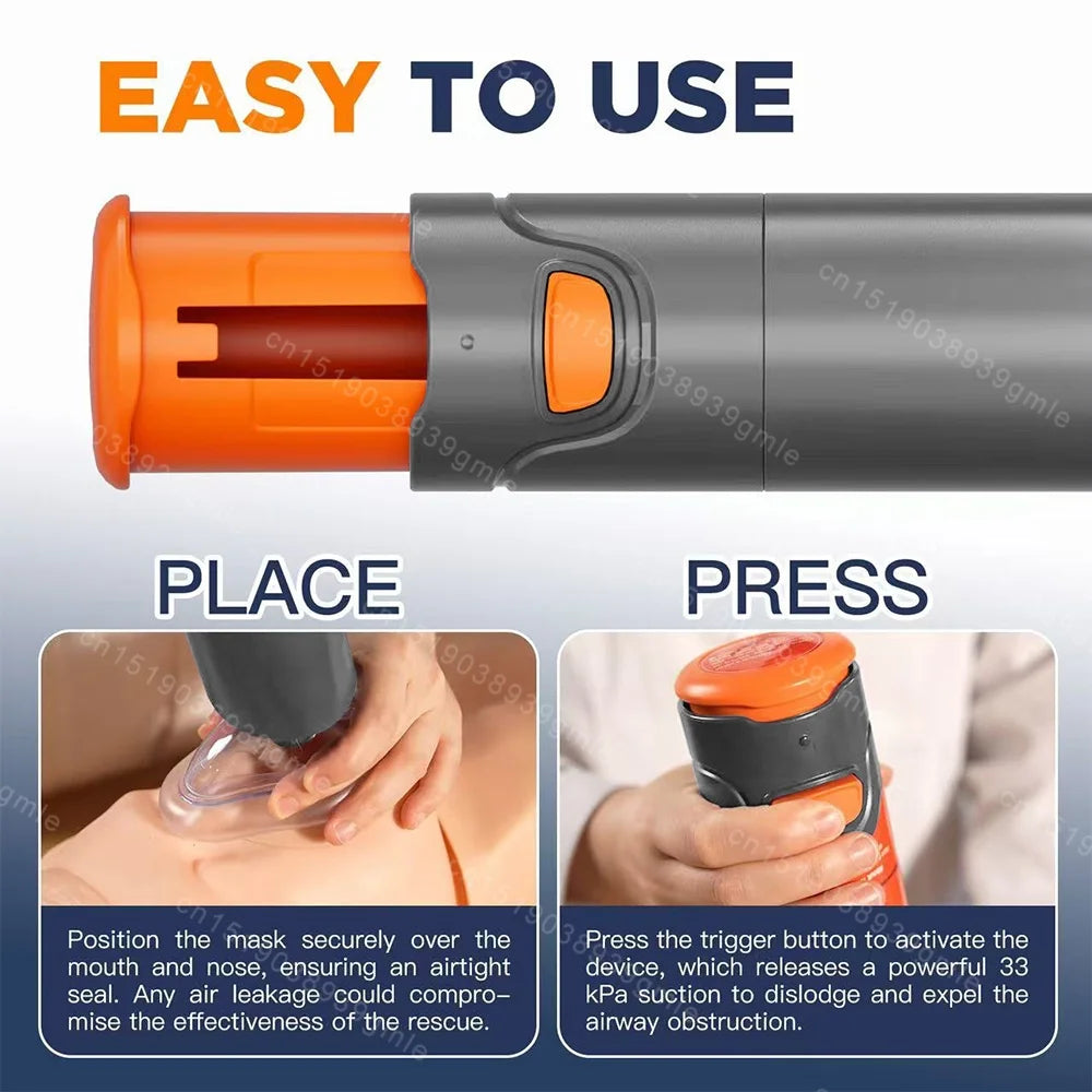 Auto First Aid Choking Rescue Device Travel Home Cpr Choking Emergency Device Adult Children Portable Asphyxia Rescue Machine
